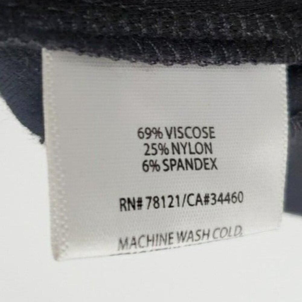 Eileen Fisher Womens Pants Size XS Pull On Black Stretch Knit Straight Leg Slack - Picture 8 of 9